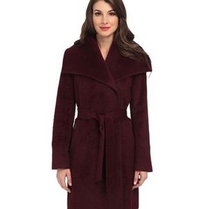 Cole Haan | Alpaca & Wool Suri Coat | Plum